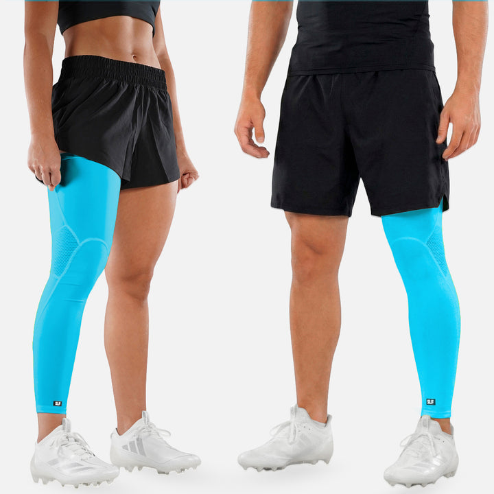 Hue Sky Blue Football Pro Leg Sleeve