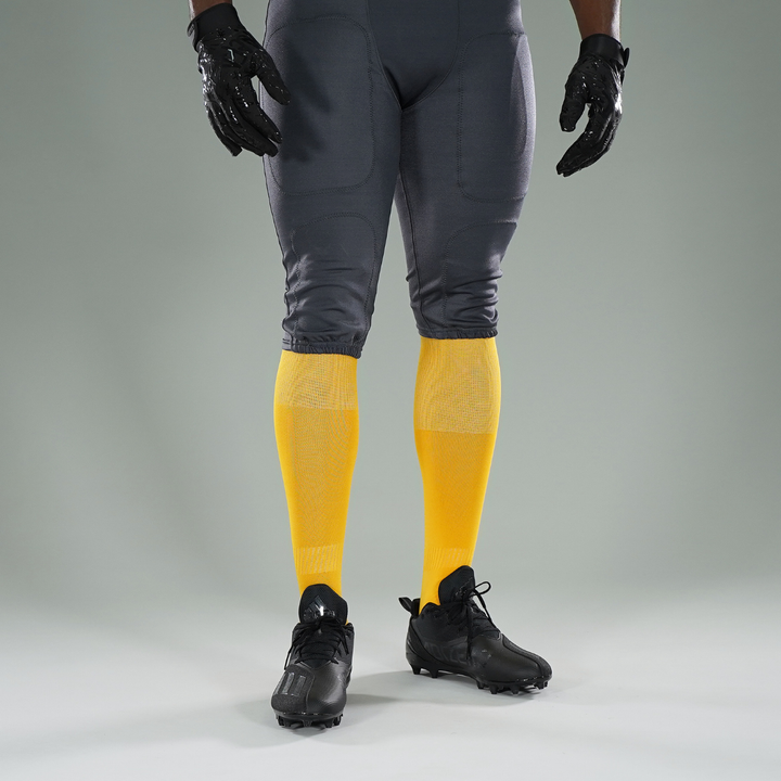 12 Pack Yellow Gold Over The Knee Sport Socks