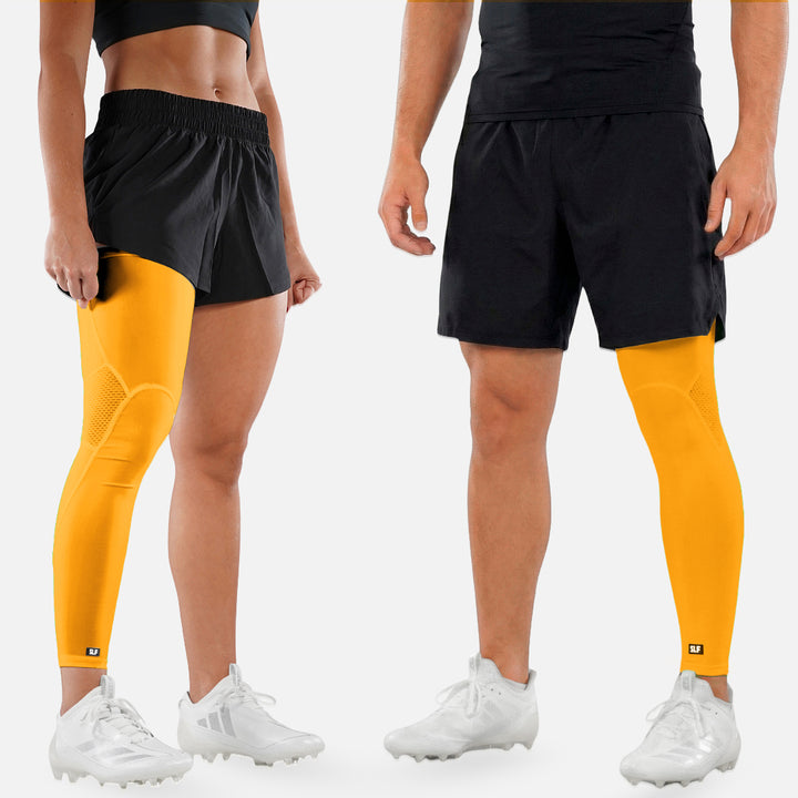 Hue Yellow Gold Football Pro Leg Sleeve