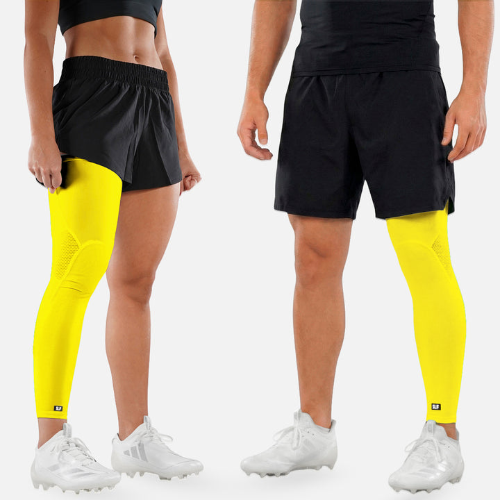 Hue Yellow Football Pro Leg Sleeve