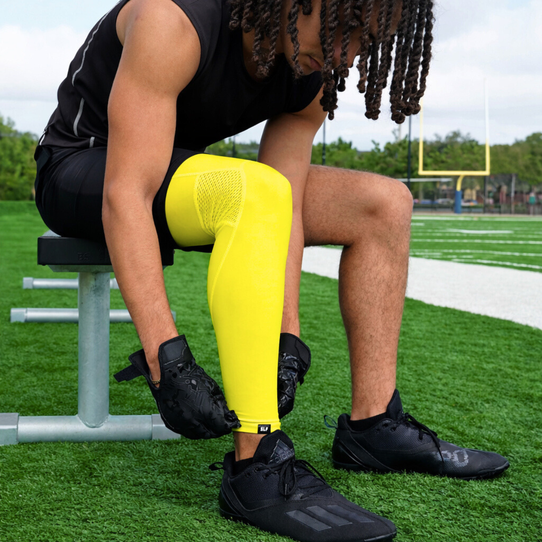 Hue Yellow Football Pro Leg Sleeve