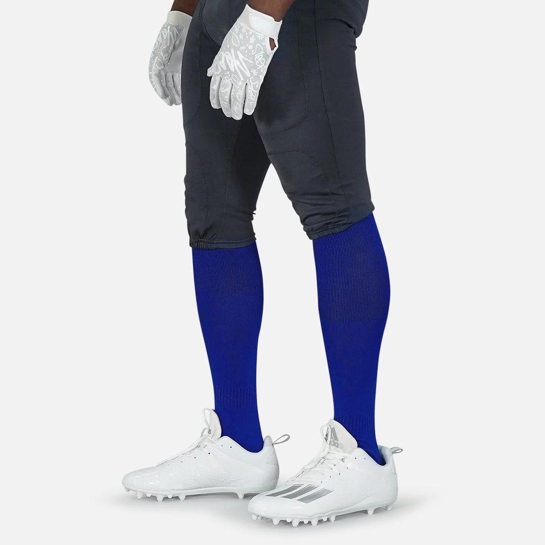 12 Pack Royal Blue Over The Knee Sport Socks