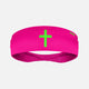Faith Cross Hyper Pink Kids Headband