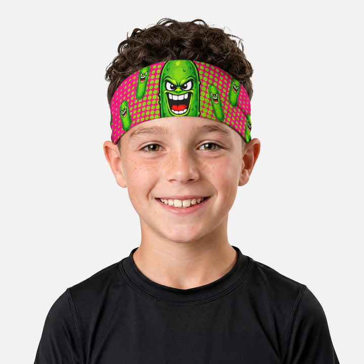 Hyper Pink Super Pickle Kids Headband