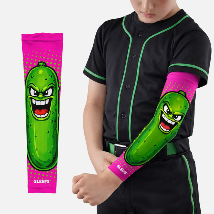 Hyper Pink Super Pickle Kids Arm Sleeve