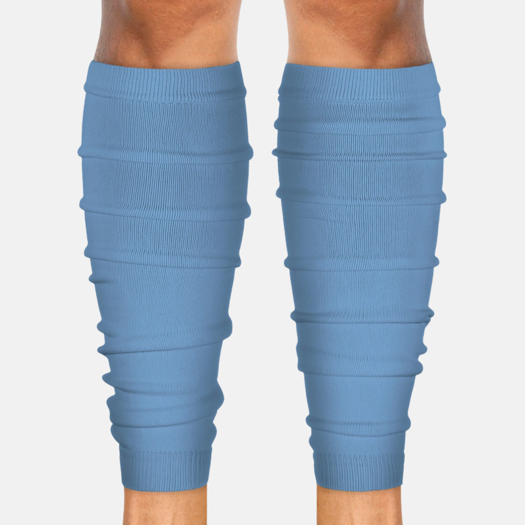 Muted Sky Blue Scrunchie Leg Sleeves