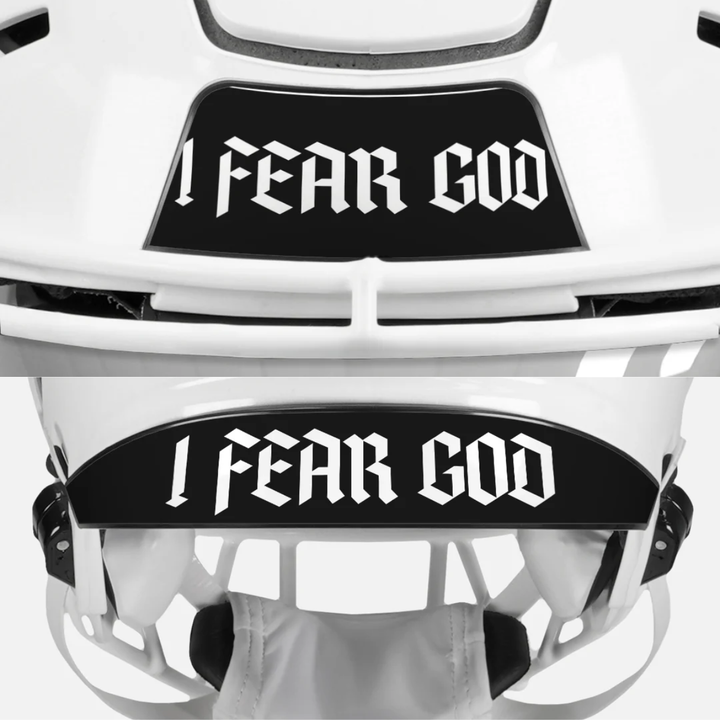 I Fear God Riddell Speedflex Front and Back Bumper Sticker Kit