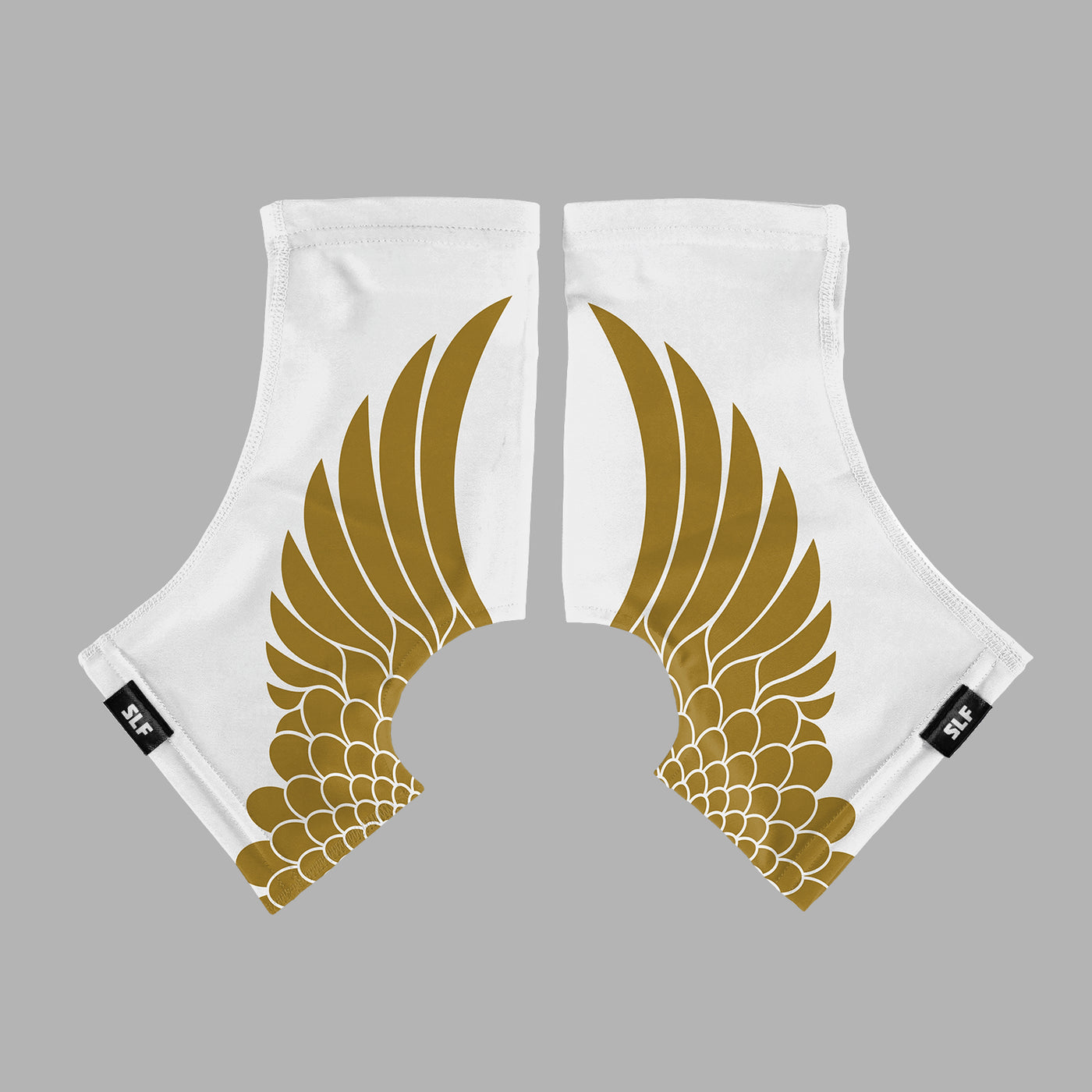 Icarus White Gold Spats / Cleat Covers