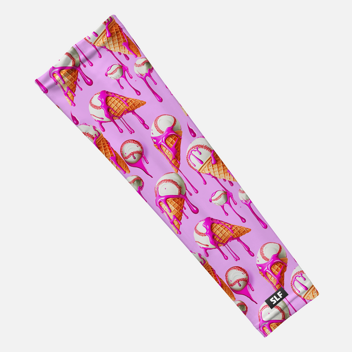 Ice Cream Baseball Pink Arm Sleeve