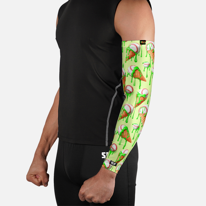Ice Cream Baseball Green Arm Sleeve