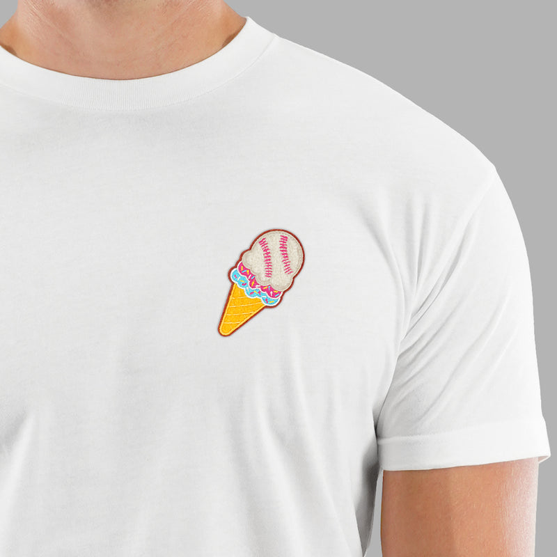 Ice Cream Baseball Patch Tri-Blend T-Shirt