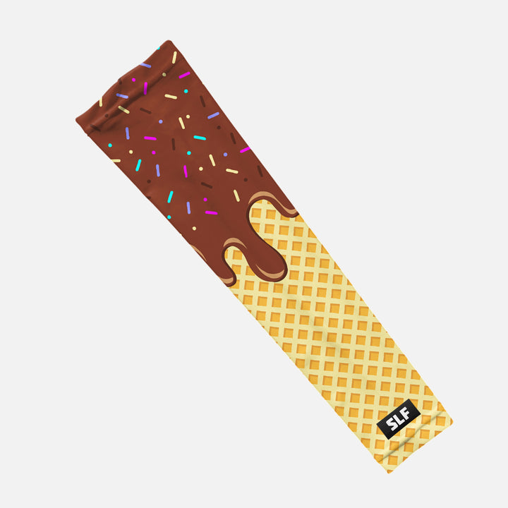 Ice Cream Cone Brown Kids Arm Sleeve