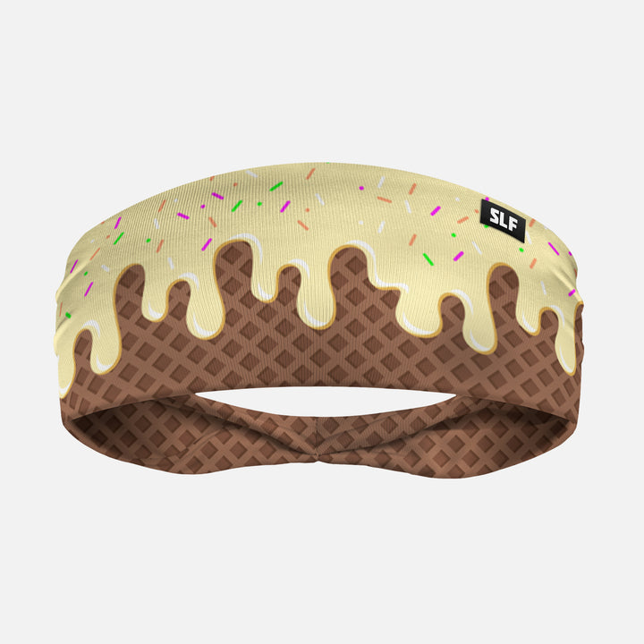 Ice Cream Cone Pale Yellow Headband