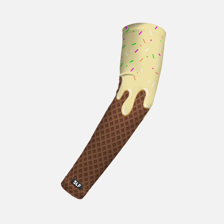 Ice Cream Cone Pale Yellow Kids Arm Sleeve