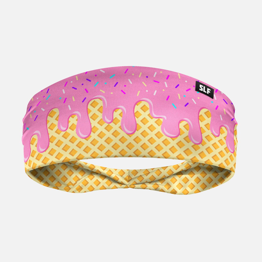 Ice Cream Cone Pink Headband