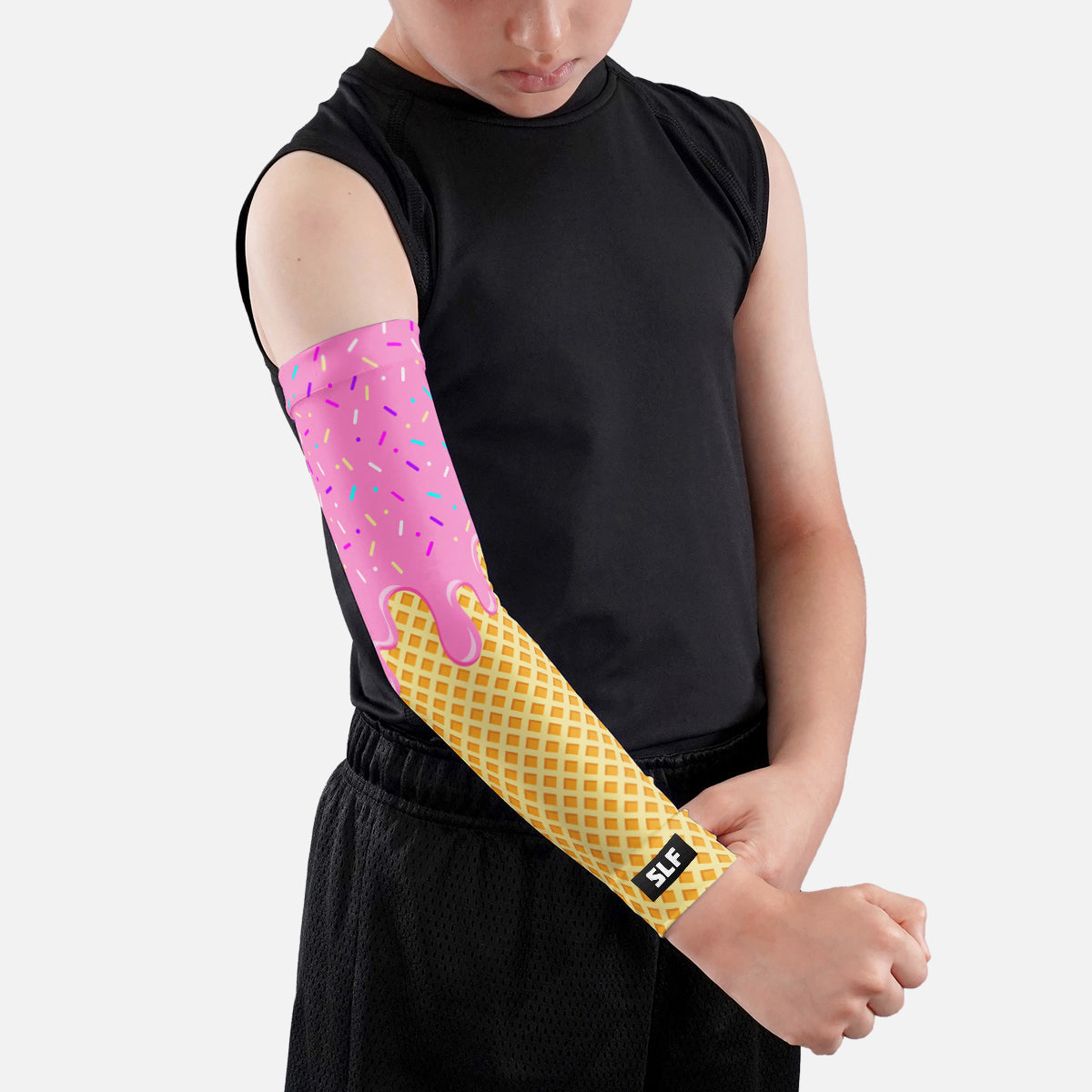 Ice Cream Cone Pink Kids Arm Sleeve