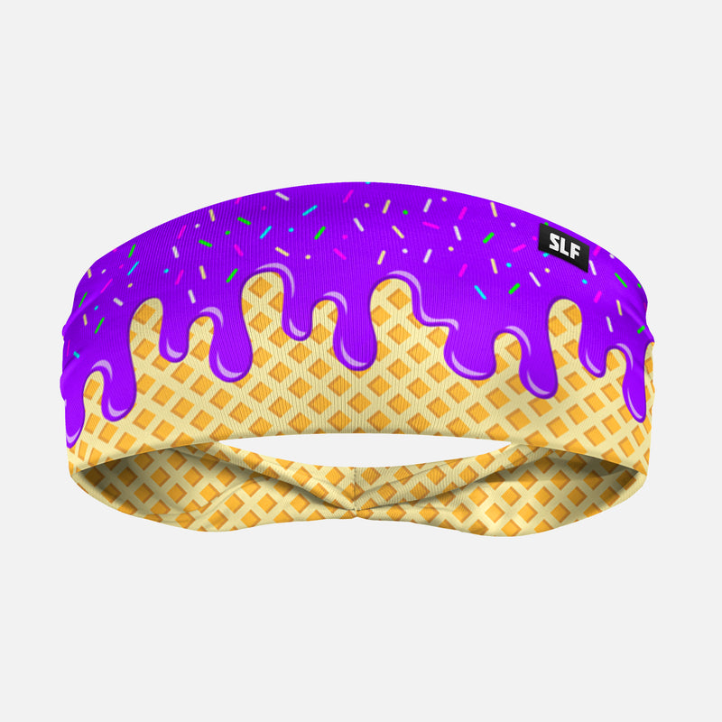 Ice Cream Cone Purple Headband