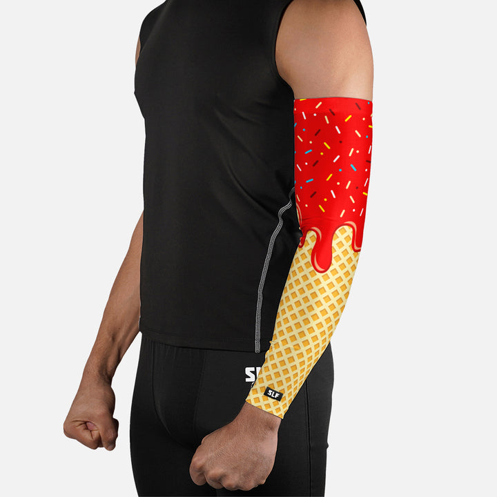 Ice Cream Cone Red Arm Sleeve