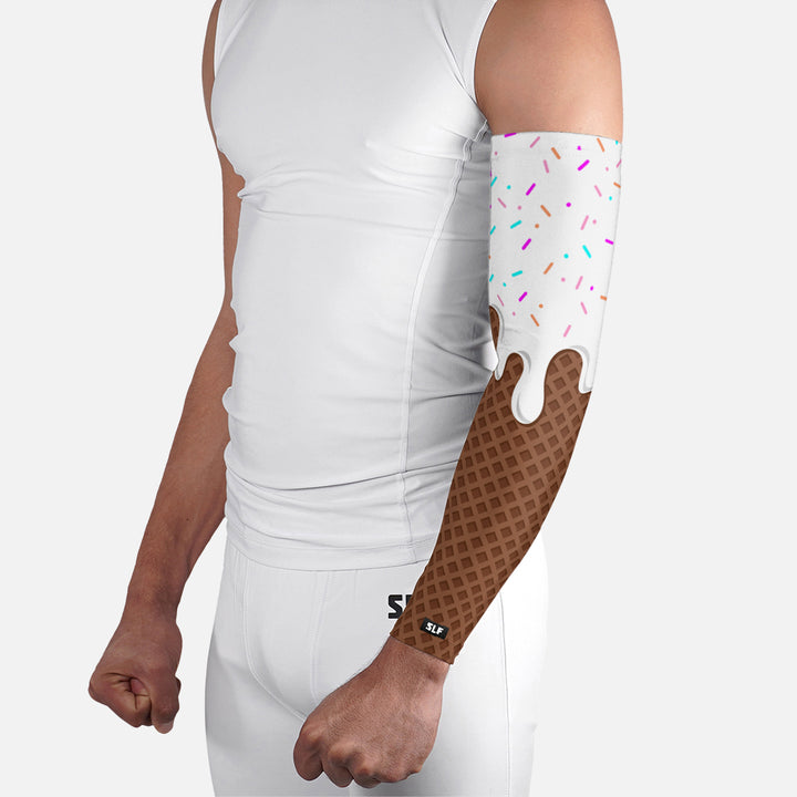 Ice Cream Cone White Arm Sleeve