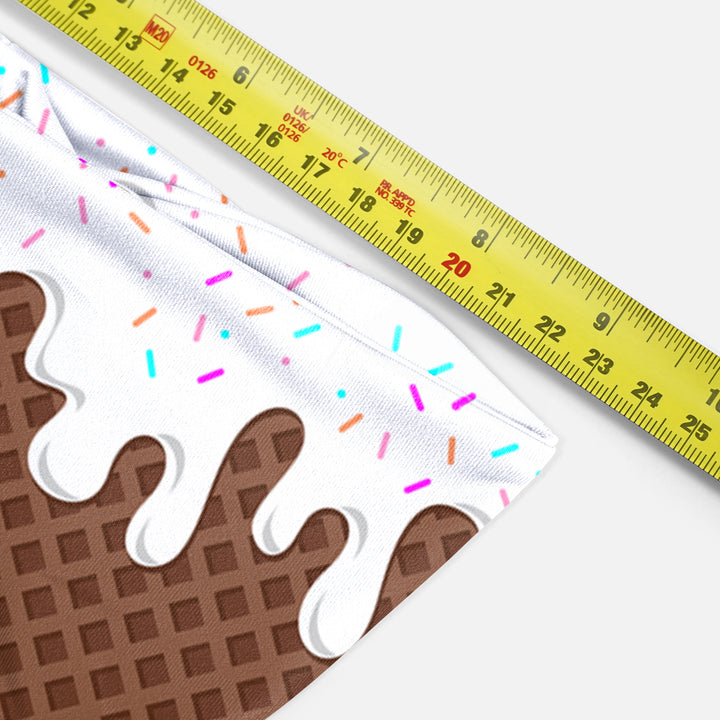 Ice Cream Cone White Headband