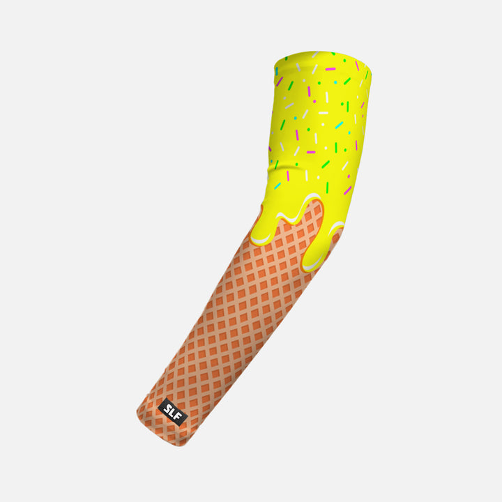 Ice Cream Cone Yellow Kids Arm Sleeve