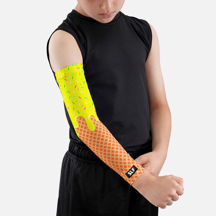 Ice Cream Cone Yellow Kids Arm Sleeve