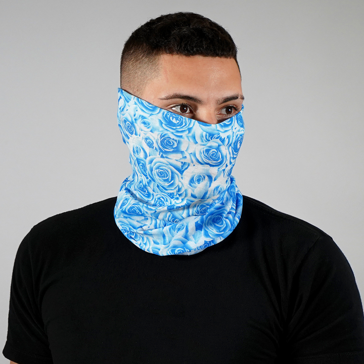 Ice Roses Neck Gaiter