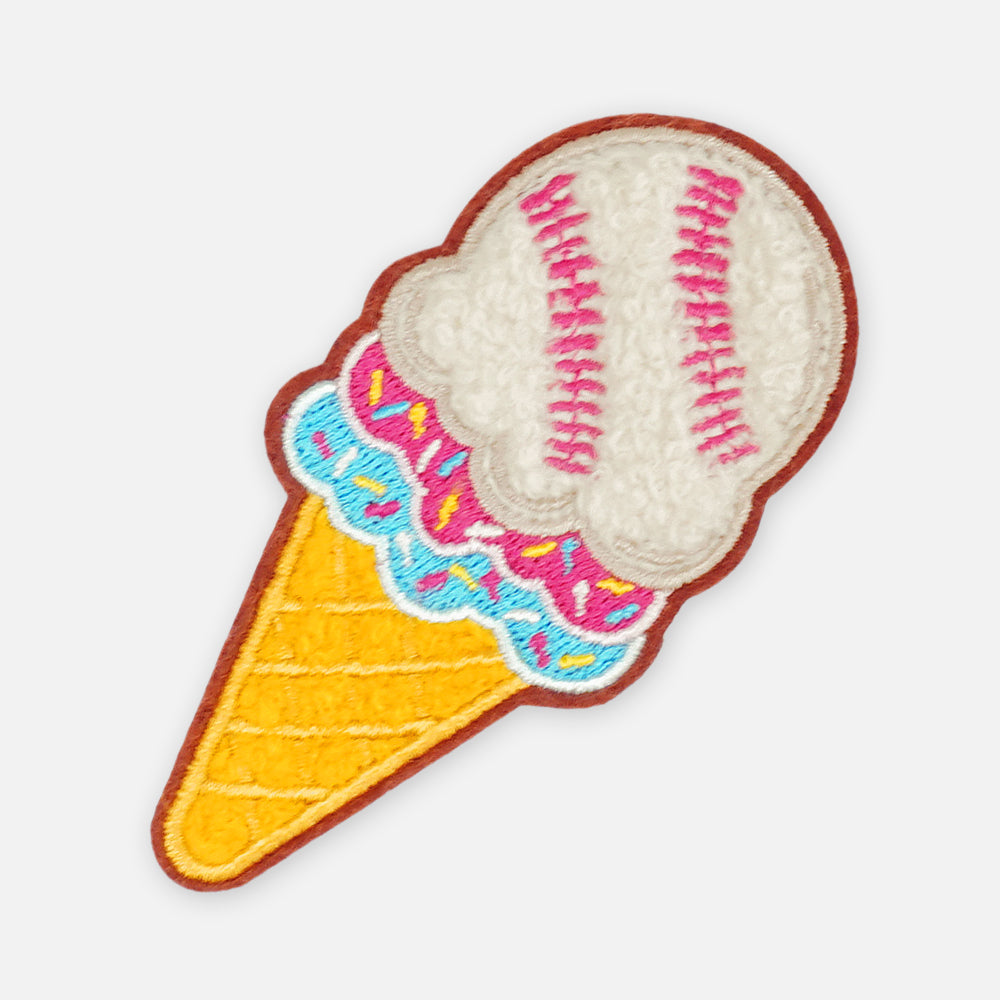 Ice Cream Baseball Patch