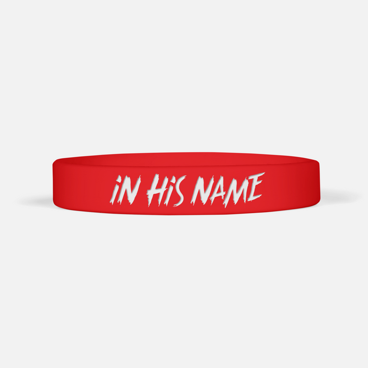 In His Name Motivational Wristband