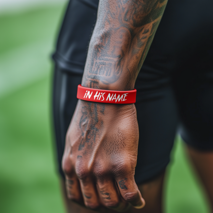In His Name Motivational Wristband