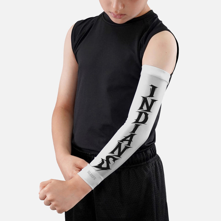 Indians Razor Script Kids Arm Sleeve