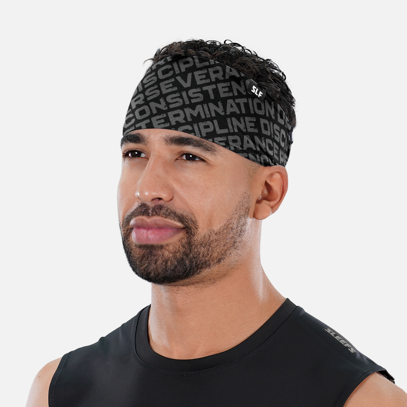 Inspirational Black Headband