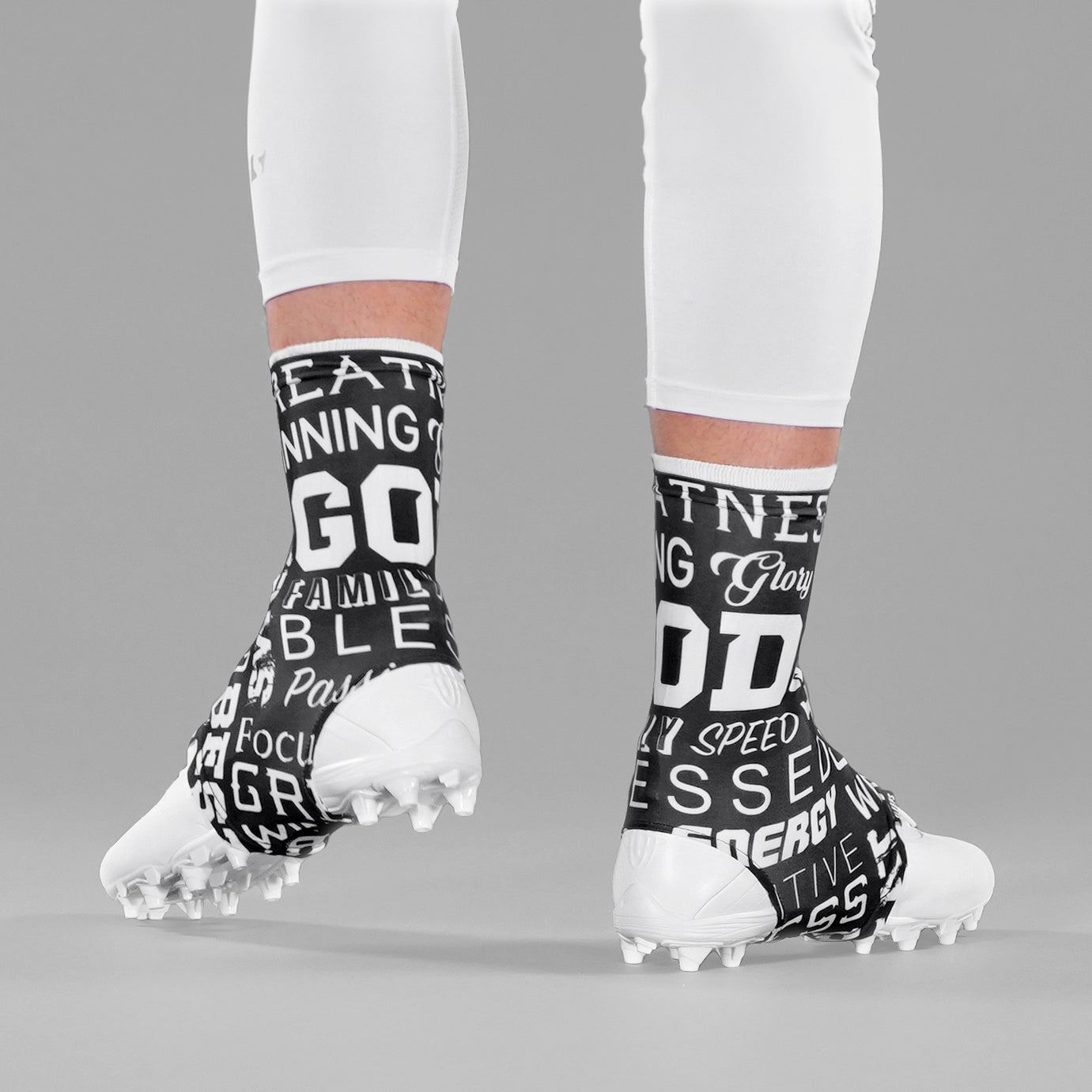 Inspirational Black Spats / Cleat Covers