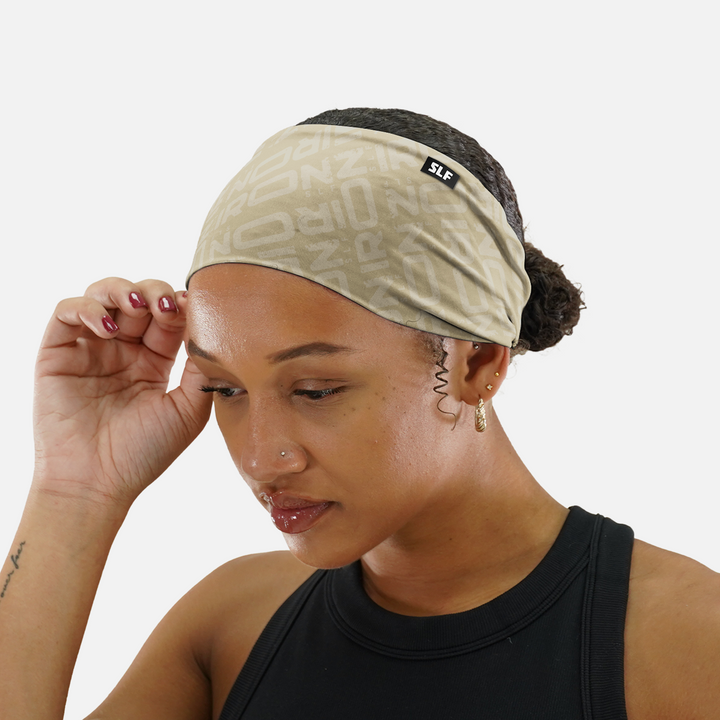 Iron Pattern Cream Headband