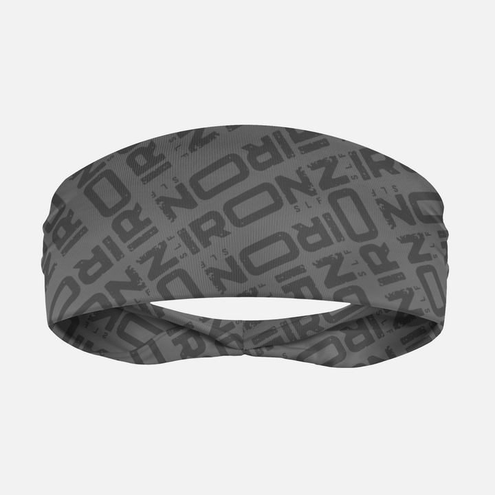 Iron Pattern Gray Headband