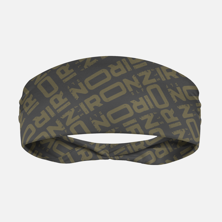Iron Pattern Green Headband