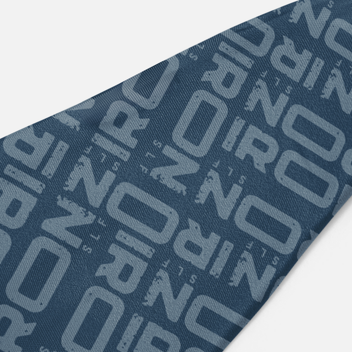 Iron Pattern Steel Blue Headband