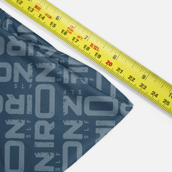 Iron Pattern Steel Blue Headband