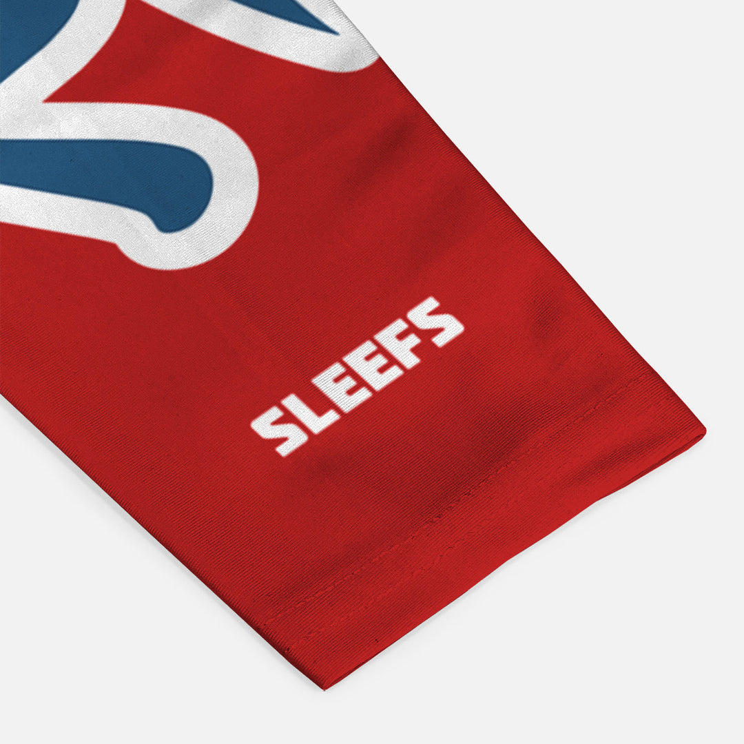 Japanese Baseball Americana Red and Blue Arm Sleeves Pair