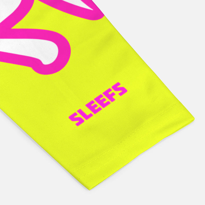 Japanese Baseball Lime Green and Blue Arm Sleeves Pair