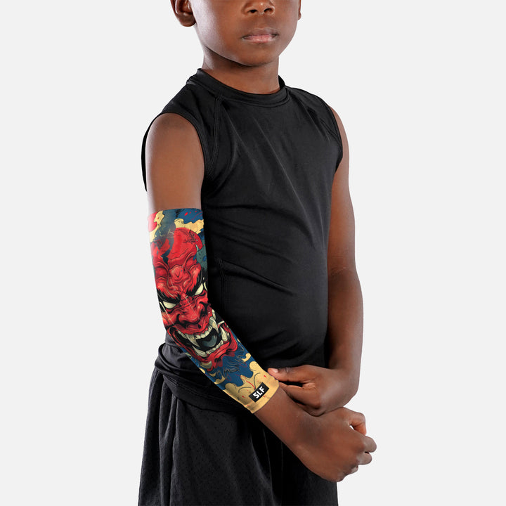 Japanese Mask Kids Arm Sleeve