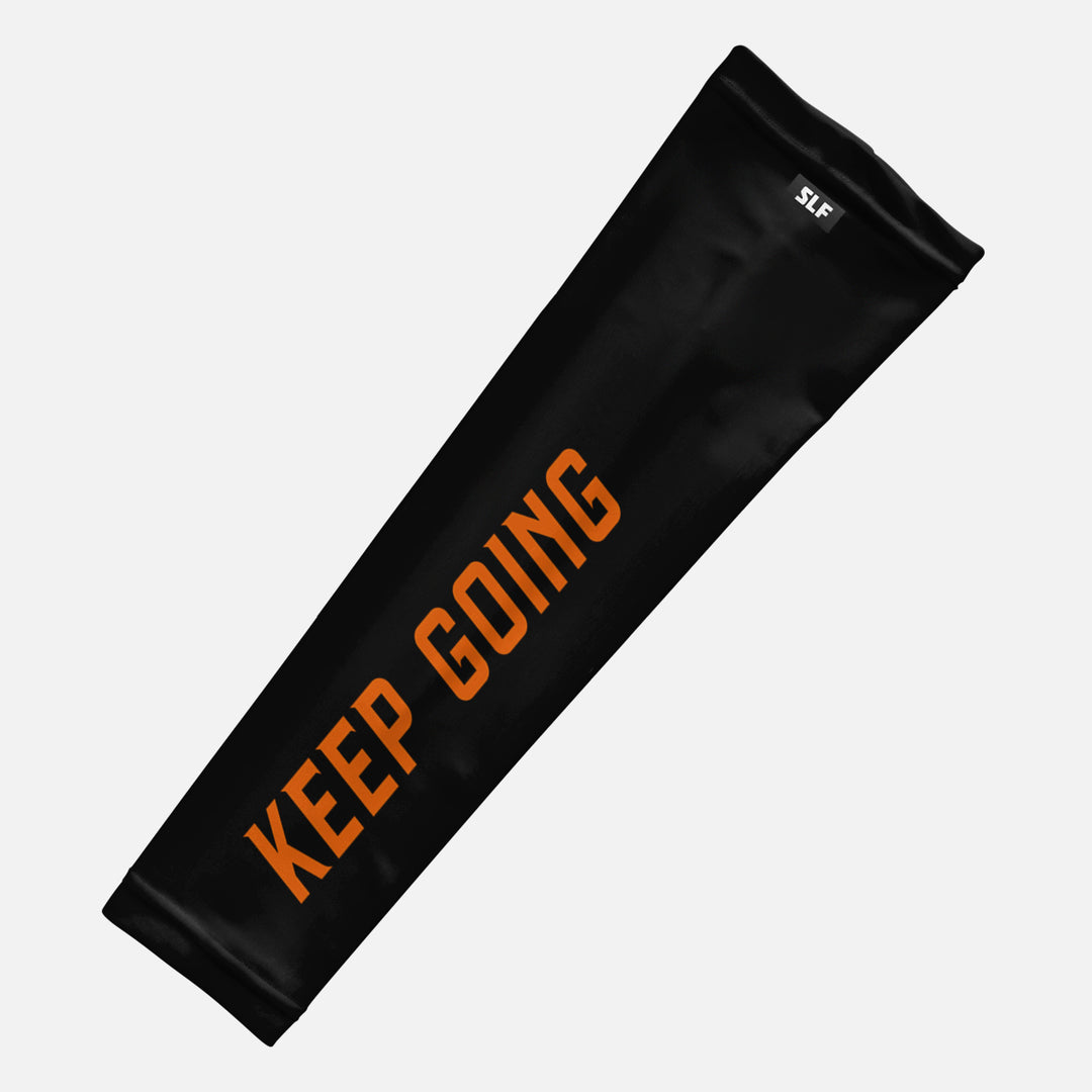 Keep Going Black Running Sleeves - Pair