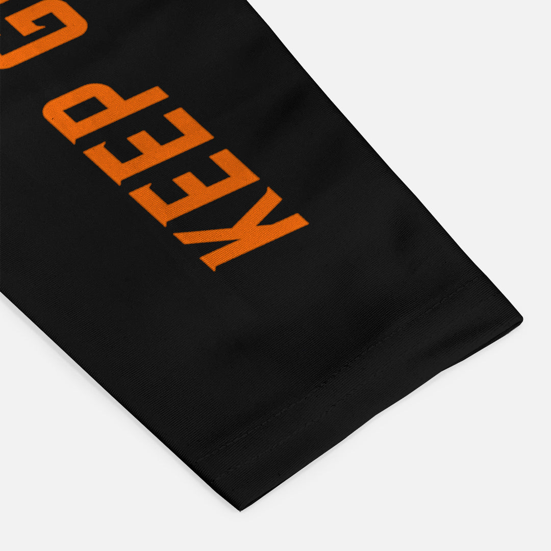 Keep Going Black Running Sleeves - Pair