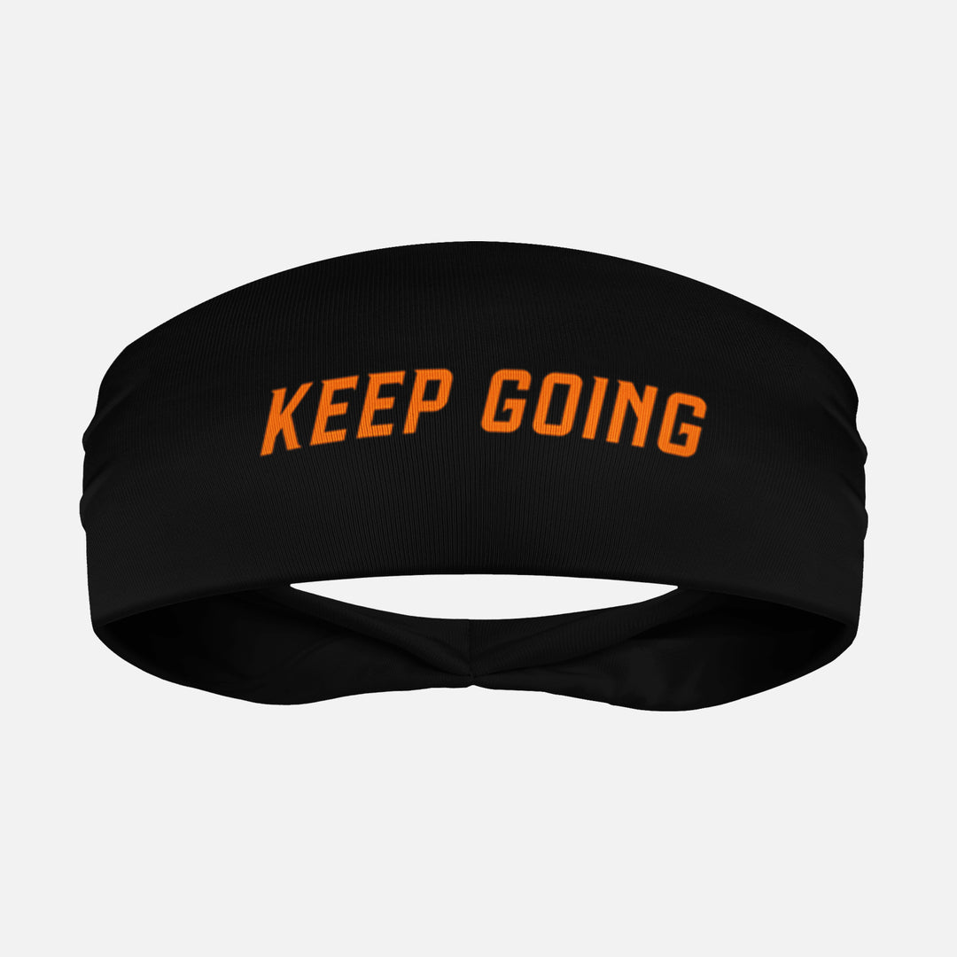 Keep Going Black Headband