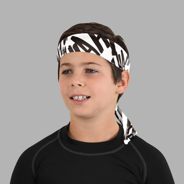 Ha Ha Ha White Kids Ninja Headband