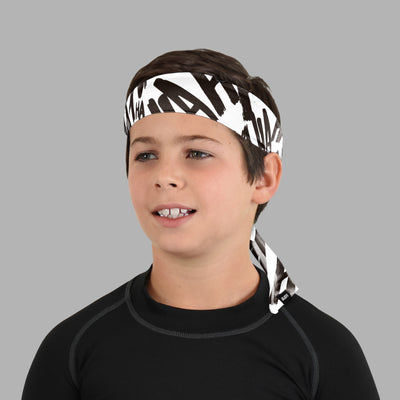 Ha Ha Ha White Kids Ninja Headband
