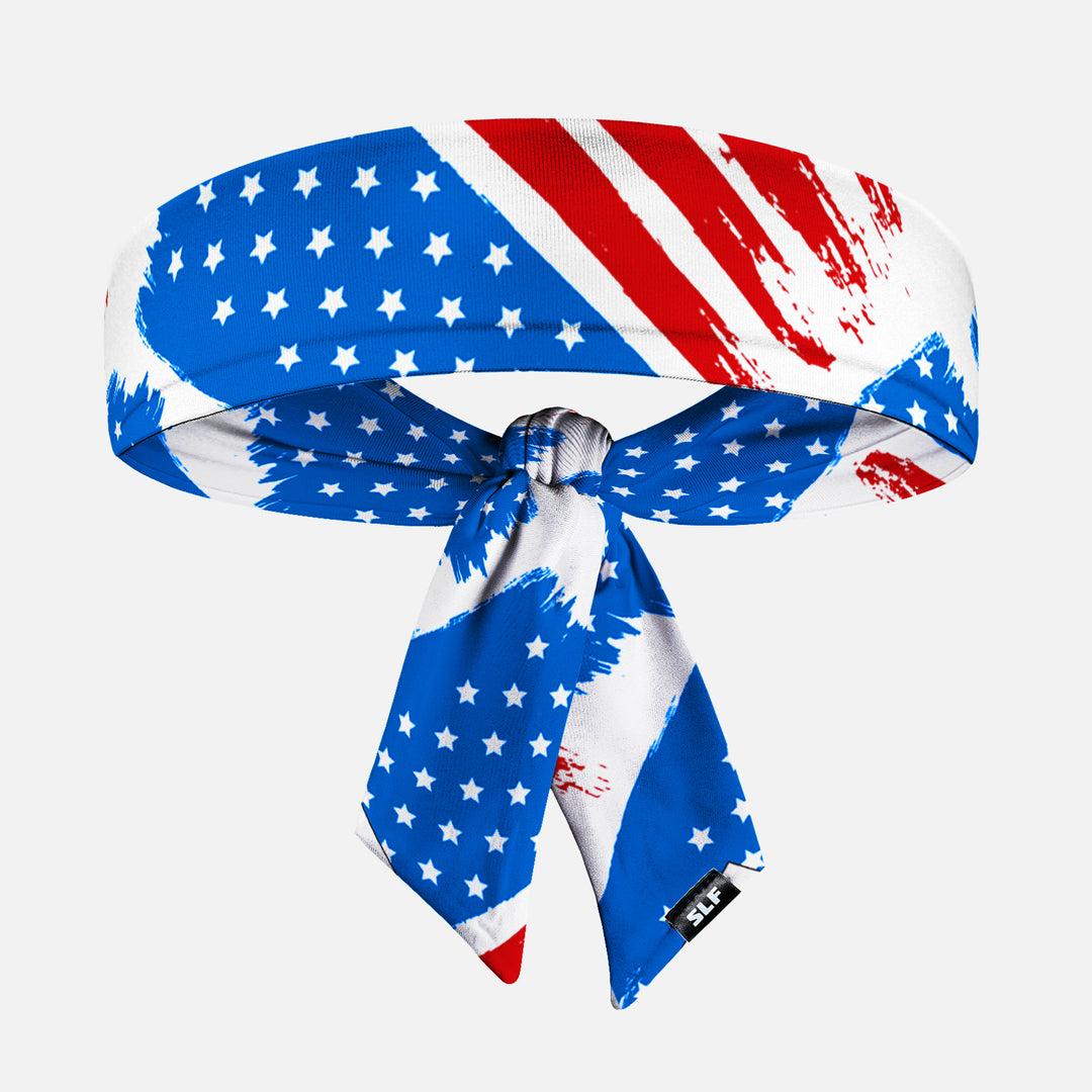 USA Brushed Flag Kids Ninja Headband