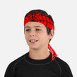 Red Web Pattern Kids Ninja Headband