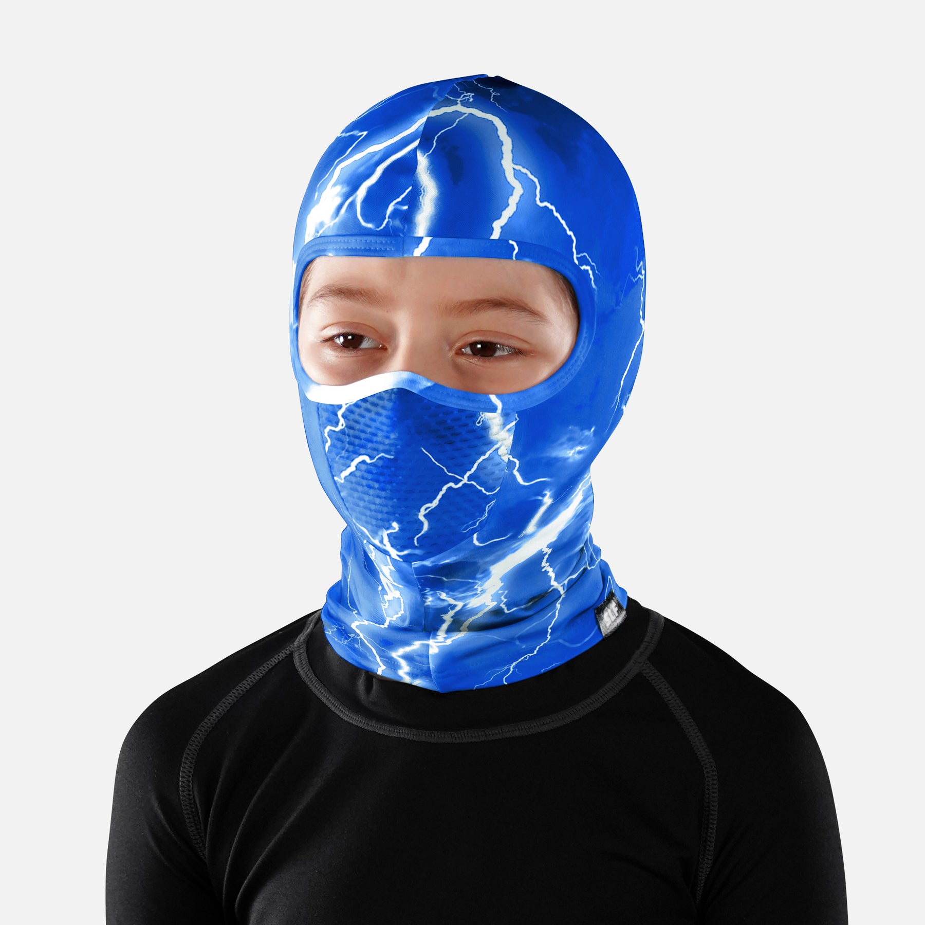 Lighting Protection Mask Blue Lightning Kids Shiesty Mask – SLEEFS