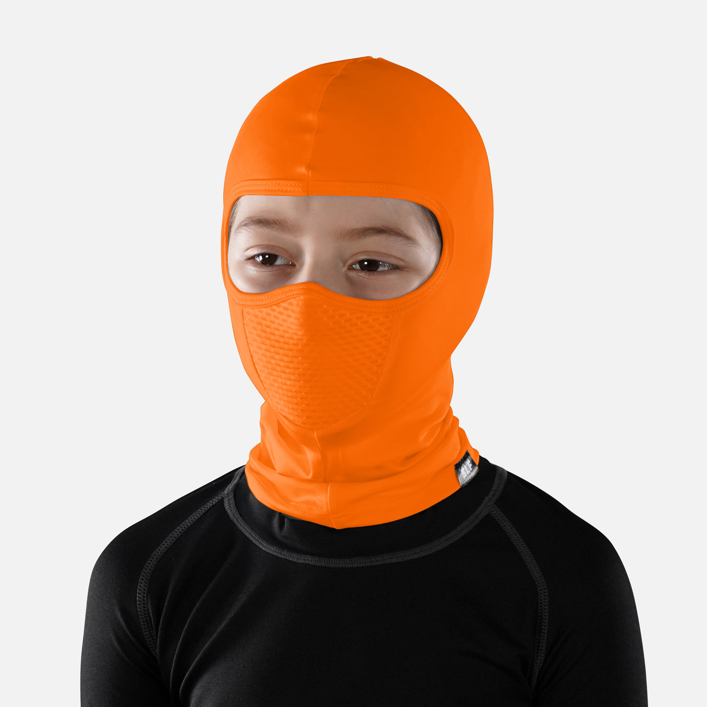 Hot Orange Kids Shiesty Mask